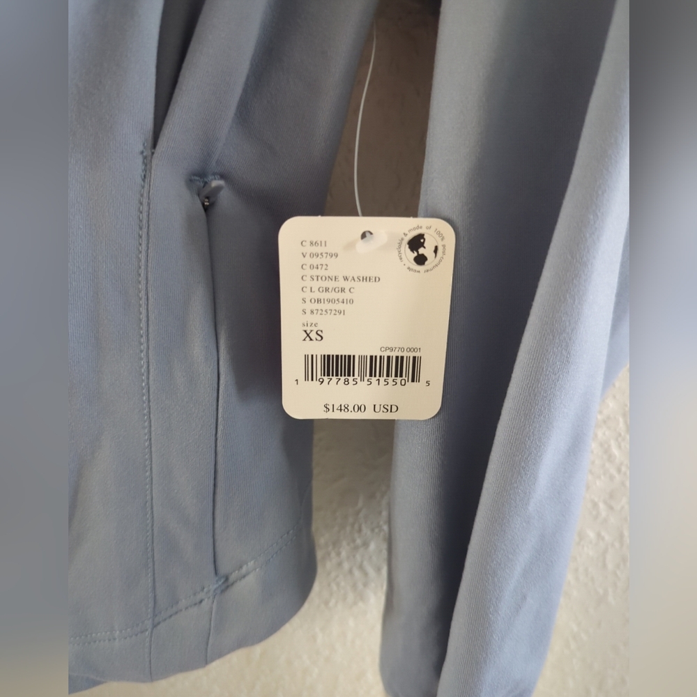 NEW Free People Movement SOCK IT TO ME Layer Corset Hoodie Top in Blue Xs L $148 - Picture 6 of 10